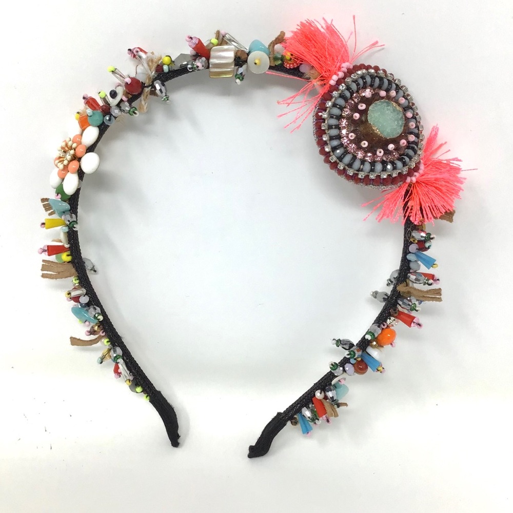 AMAZING CRYSTAL BEADED & SEQUIN HEADBAND